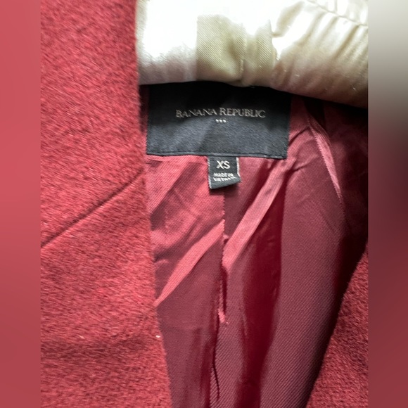 045. NWOT Banana Republic Spice Rum Double Coated Coat - Picture 7 of 7